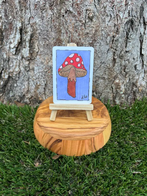 Maeve the Mushroom aceo art card