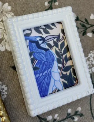 Stained-glass/Art Nouveau Bluejay with leaves SIGNED PRINT aceo art card thumbnail 1
