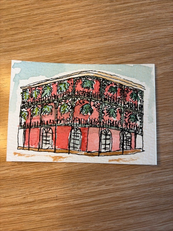 New Orleans aceo art card