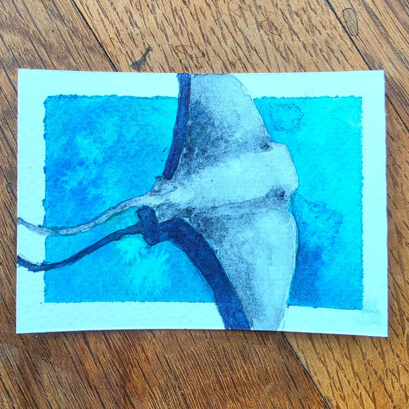 Ocean Flight aceo art card