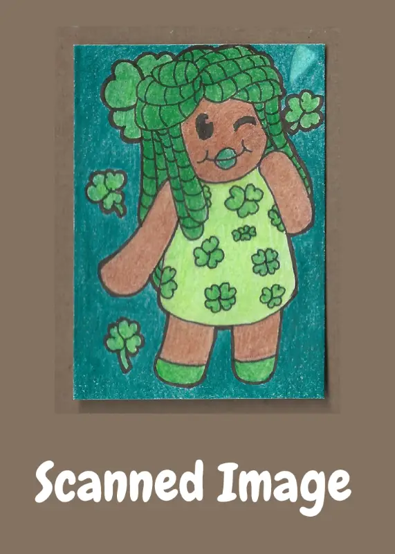 Clover Flirt Doll Series #2 aceo art card