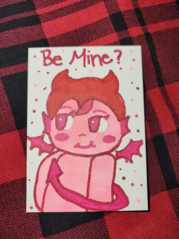 Kewpie Devil 2 of 2 aceo art card