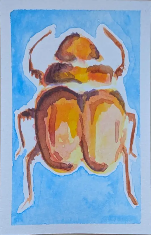 Twilight Bug aceo art card