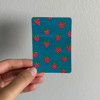Original Strawberry ACEO | Summer Strawberries #2/2 aceo art card thumbnail 1