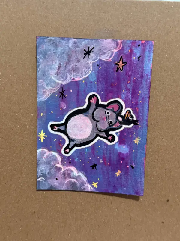 Spirited Away - Free Falling aceo art card