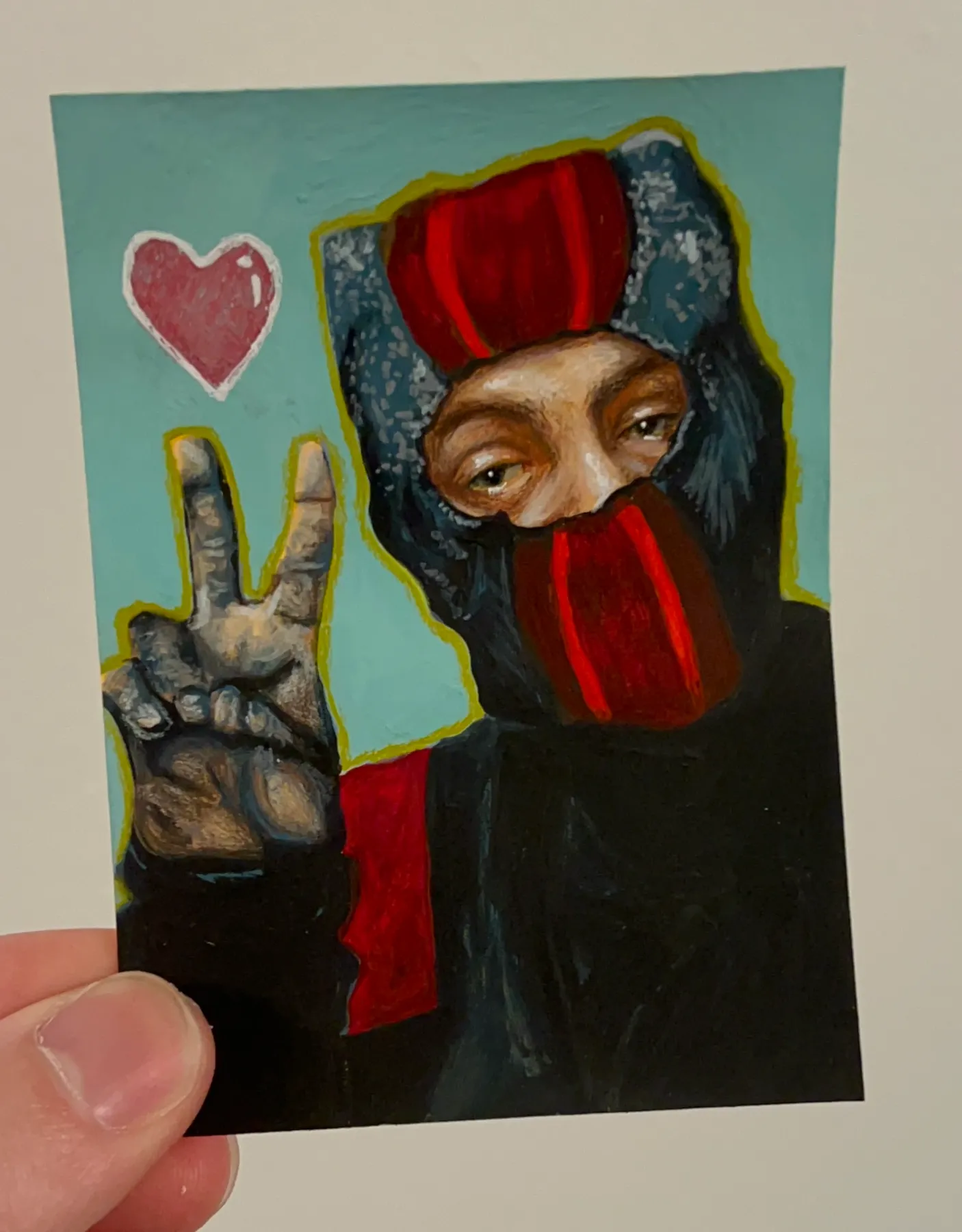 Twenty One Pilots Clancy Peace Sign (2.5x3.5 inch) aceo art card
