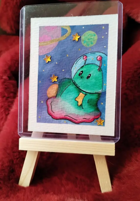 Discovering Stars (ft on TikTok) aceo art card