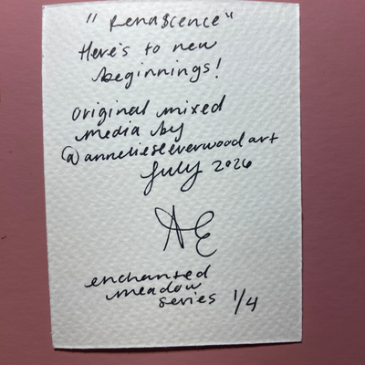 Renascence- Enchanted meadow series 1/4 aceo art card thumbnail 2