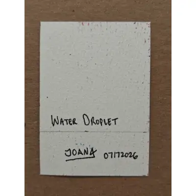 WATER DROPLET aceo art card thumbnail 2
