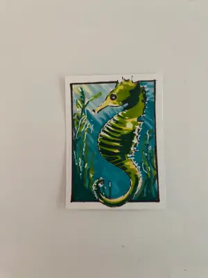 Seahorse in the Shallows aceo art card thumbnail 1