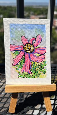 Flower in Focus 2 aceo art card thumbnail 1