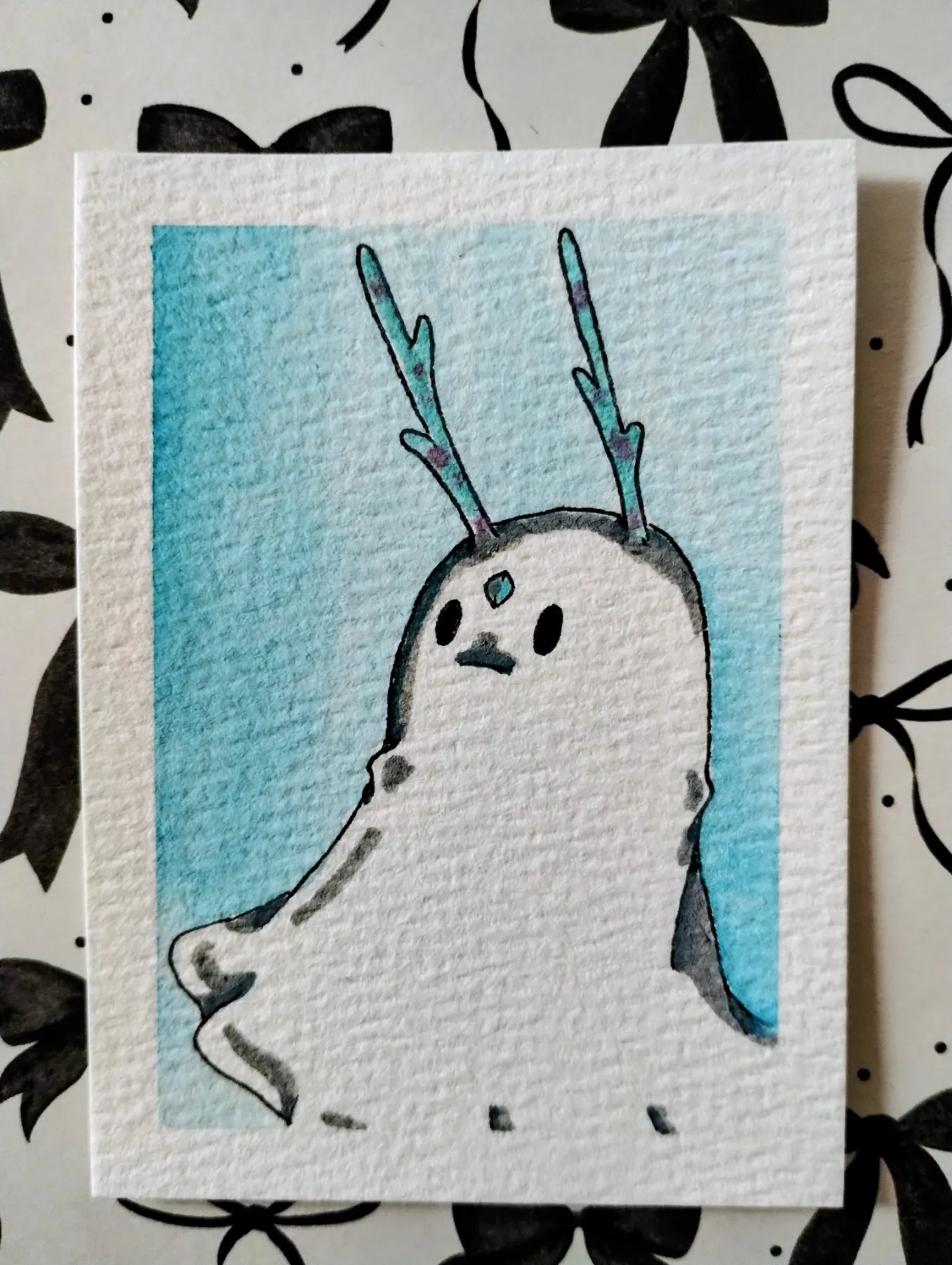 Floatling aceo art card