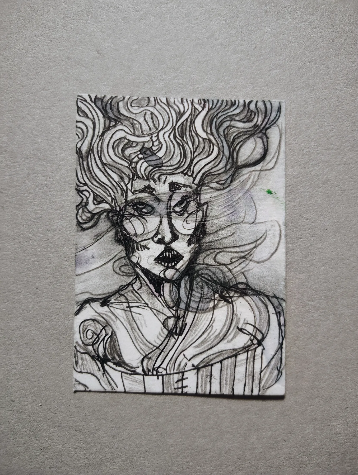 Updraft aceo art card