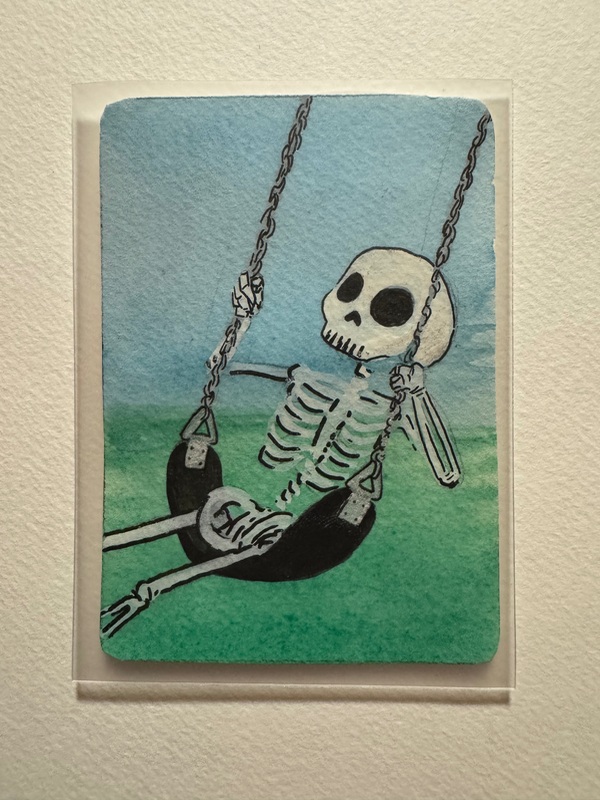 Swing aceo art card