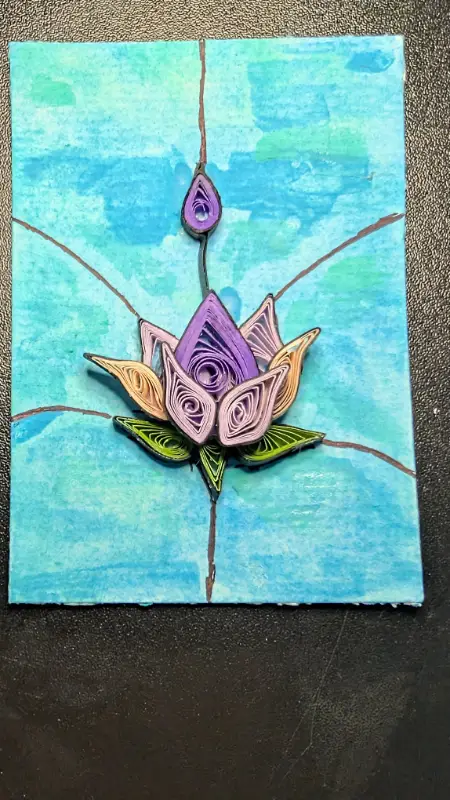 Lotus aceo art card