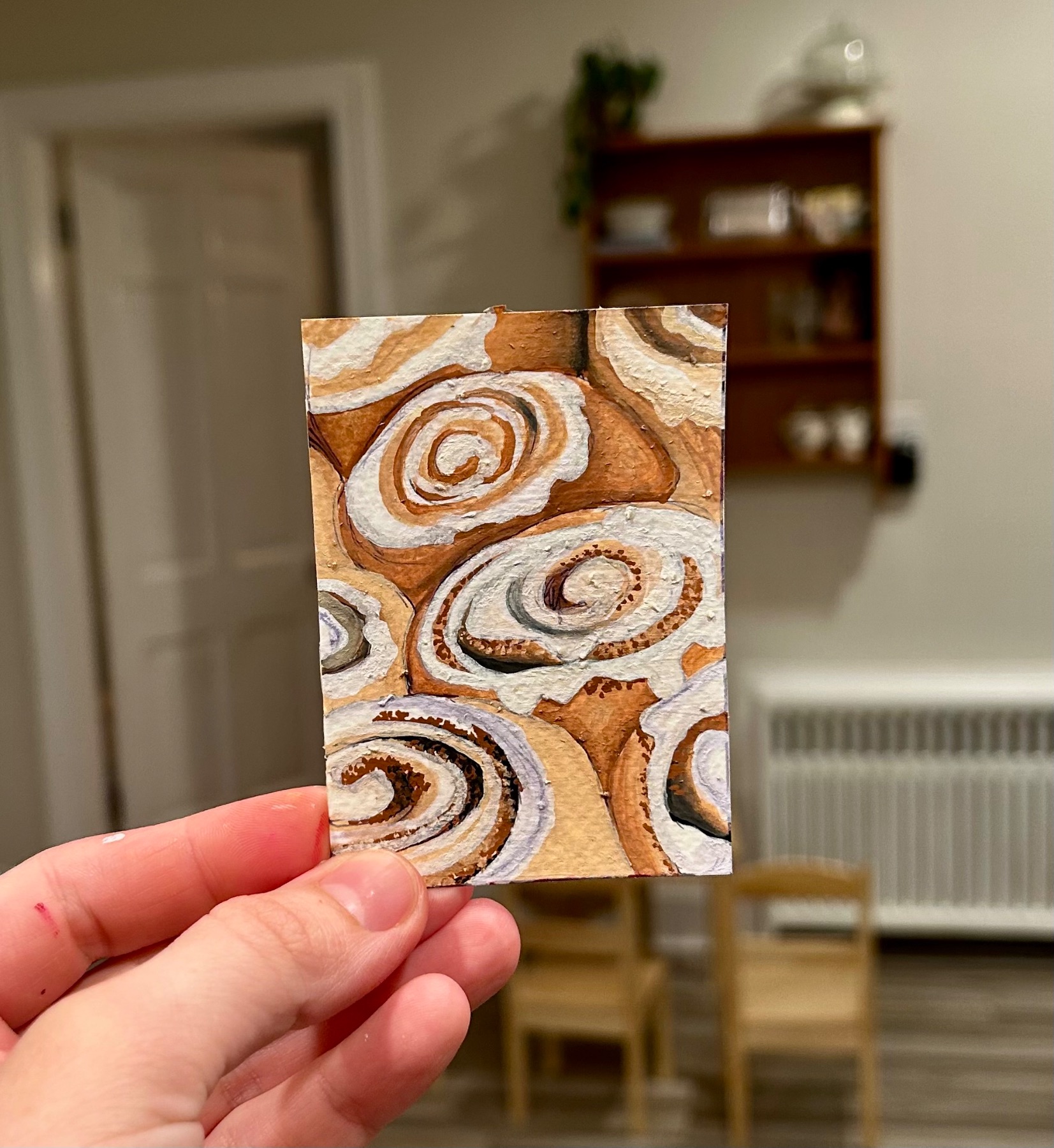 Golden Morning Study aceo art card