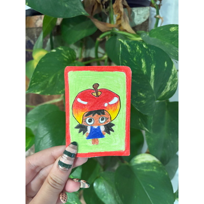 Honey Crisp Apple aceo art card thumbnail 1