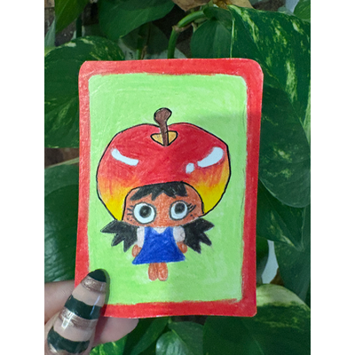 Honey Crisp Apple aceo art card thumbnail 2