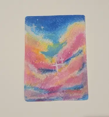 Pastel Skies aceo art card thumbnail 1