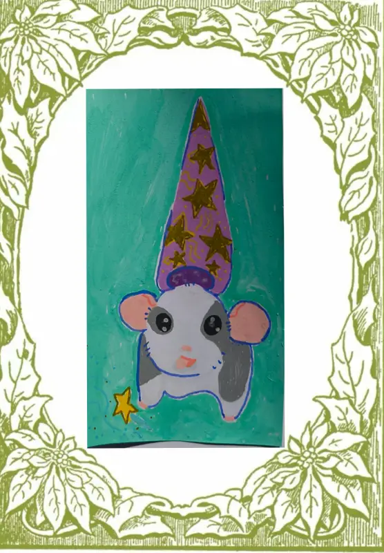 Wizard mouse aceo art card