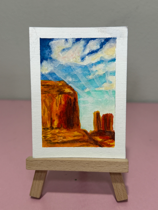 Monument Valley aceo art card