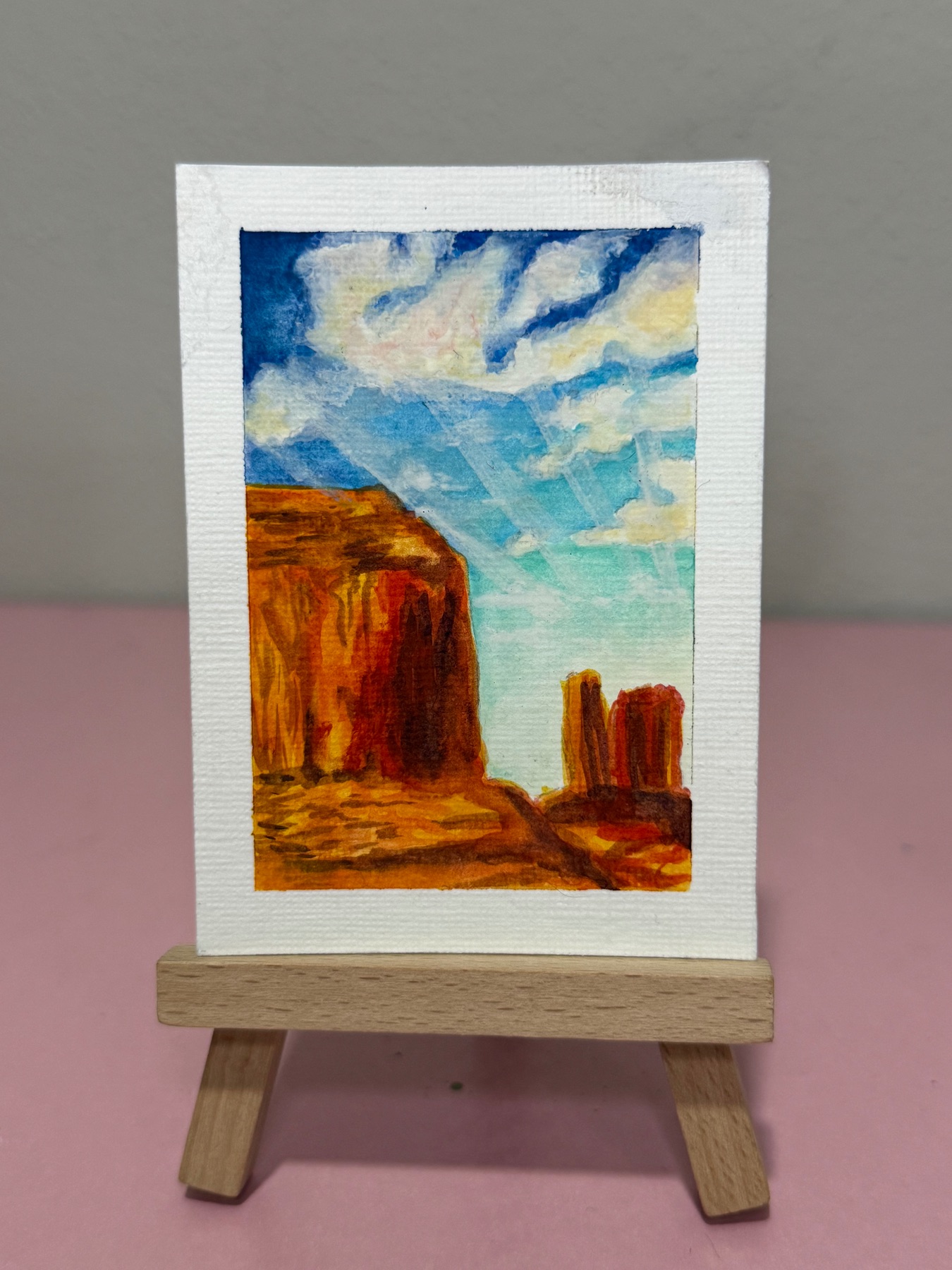 Monument Valley aceo art card
