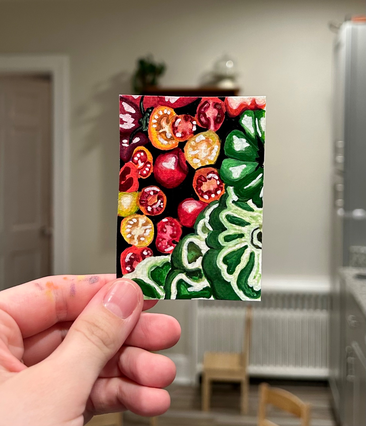 Veggie Platter aceo art card