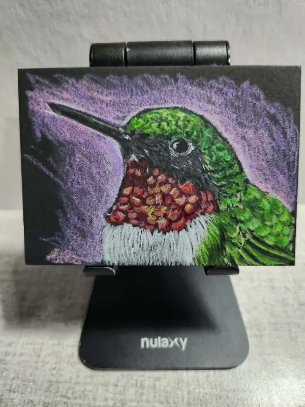 Hummingbird aceo art card