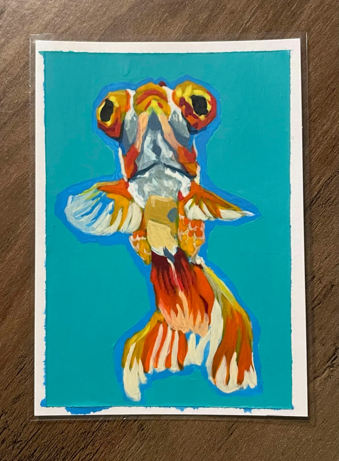 Fishy aceo art card