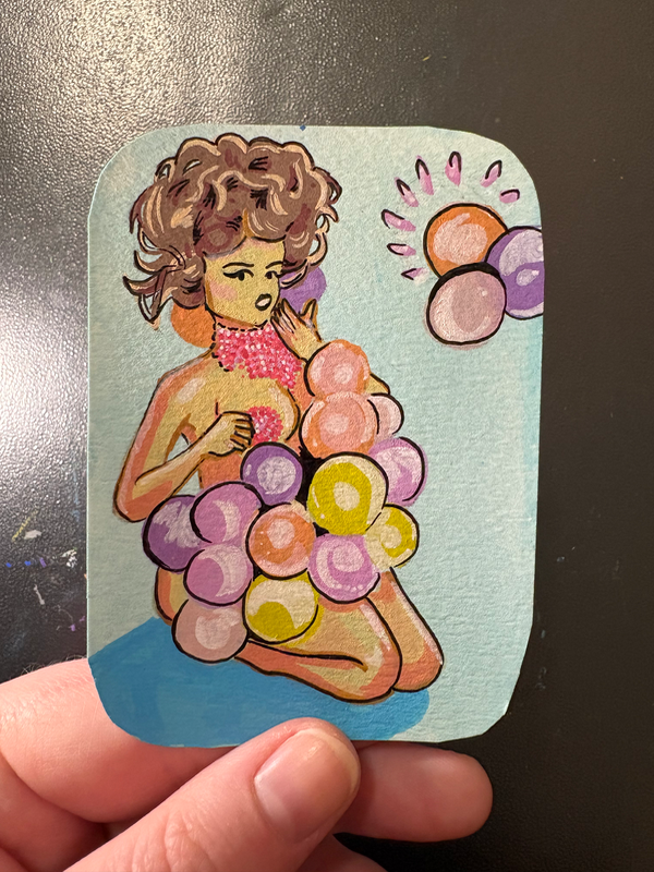 Pop! Pinup aceo art card