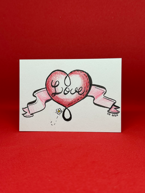 Gift of love aceo art card