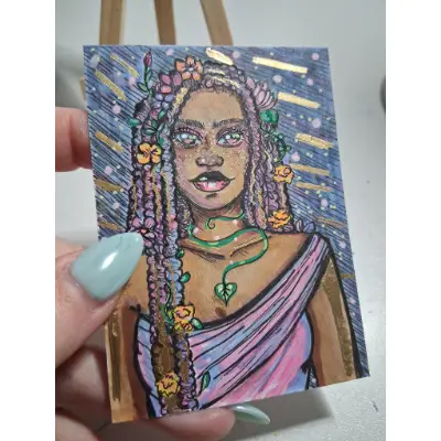 Persephone aceo art card thumbnail 2