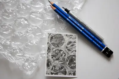 Bubble Wrap Study #2 aceo art card thumbnail 2