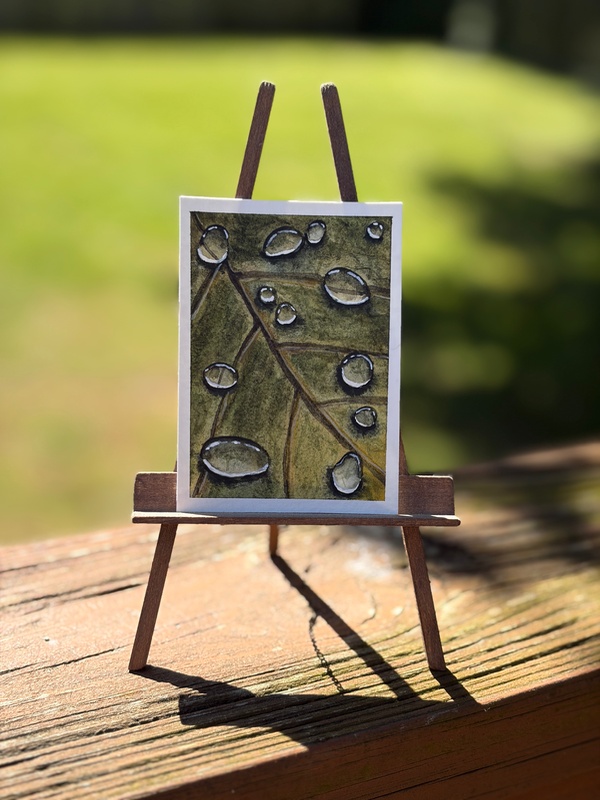 Resting Rain aceo art card