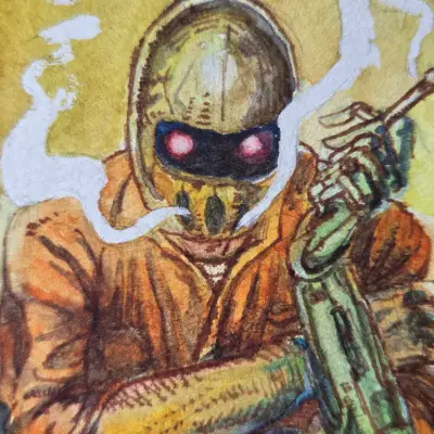 Cyborgs Vice aceo art card thumbnail 2