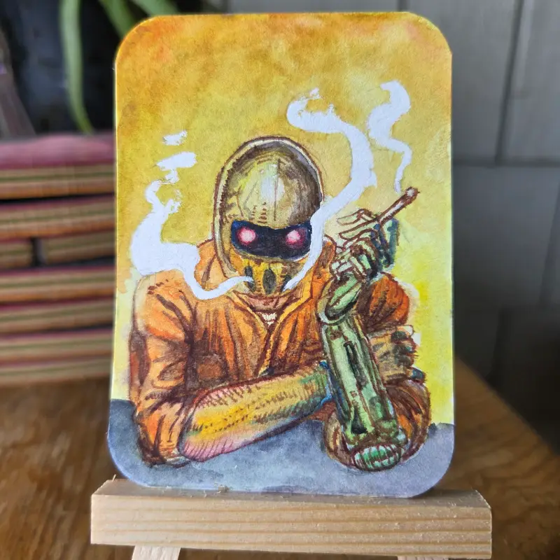 Cyborgs Vice aceo art card