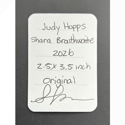 Judy Hopps aceo art card thumbnail 3