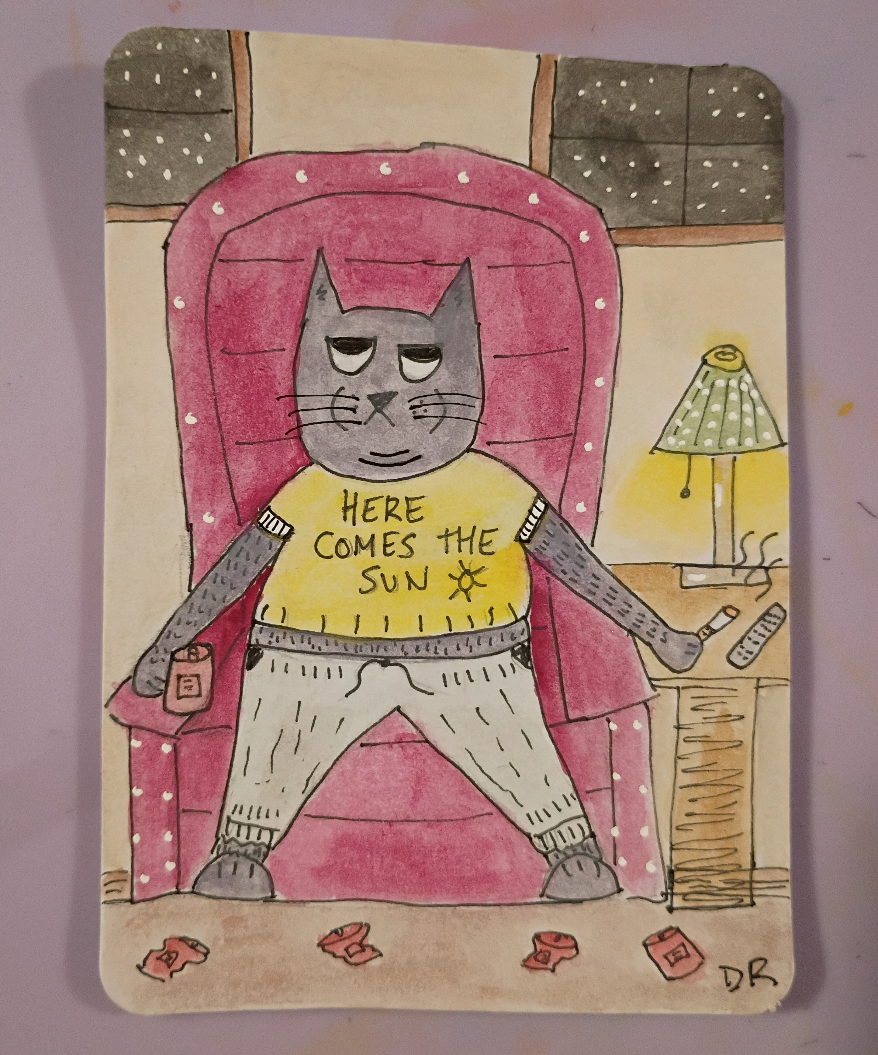 The freakin weekend aceo art card