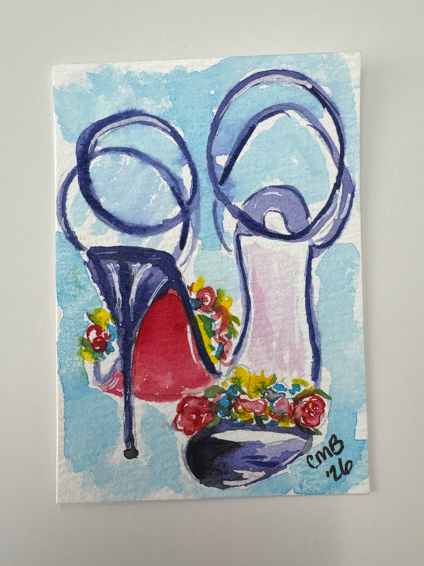 Stilettos aceo art card