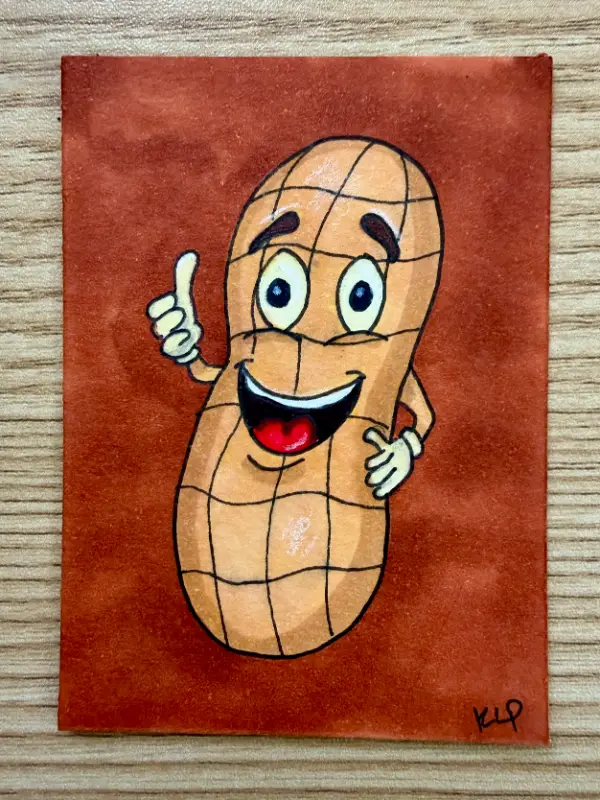 Crunchy Peanut aceo art card