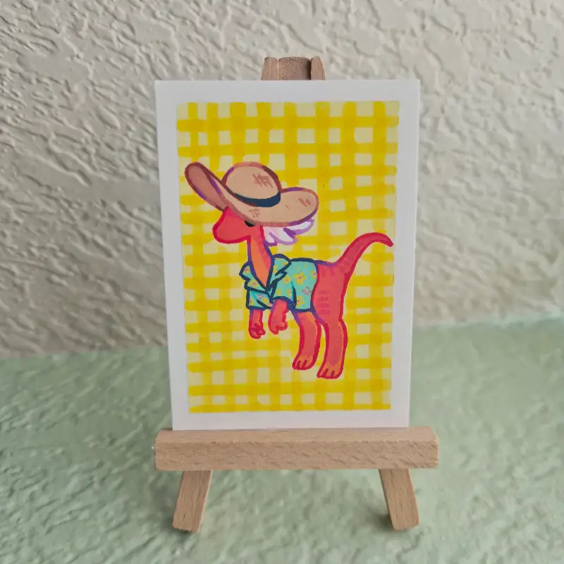 summer rigatony aceo art card