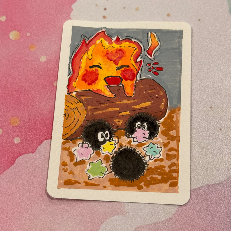 Break Time! aceo art card