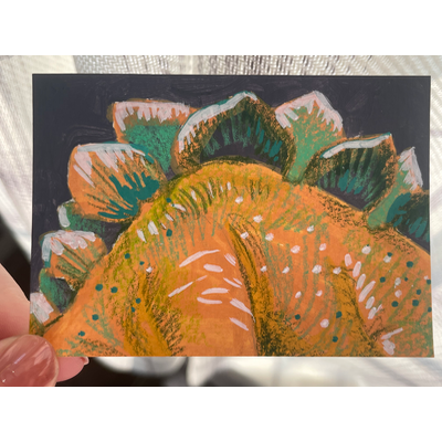 Spike - Stegosaurus ACEO by Norah Mae aceo art card thumbnail 1