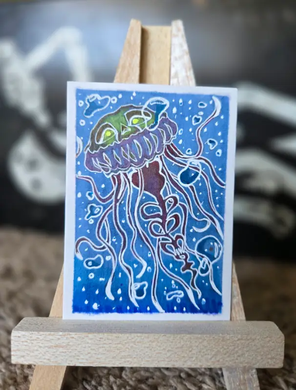 Subterraneous aceo art card