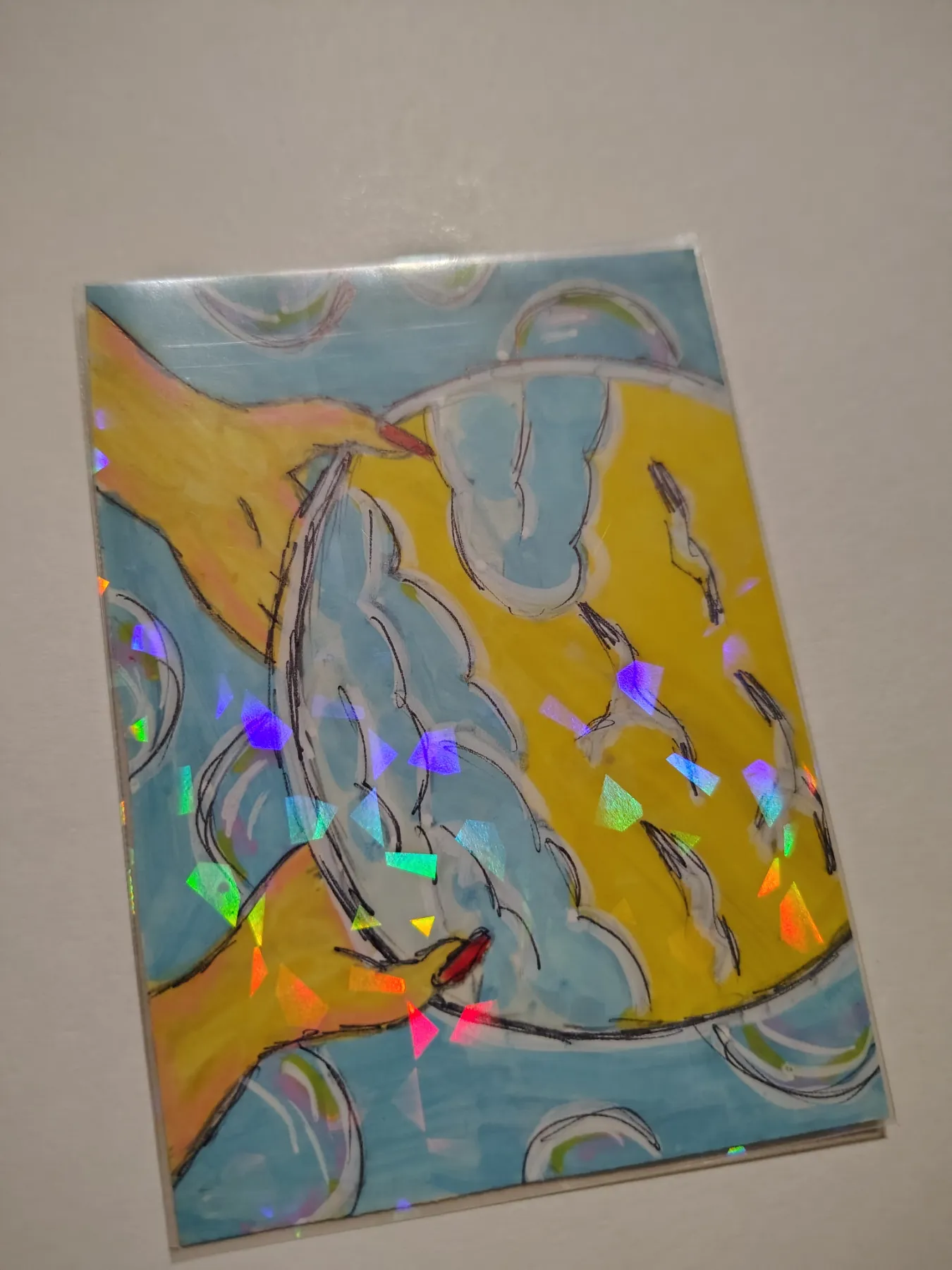 Glimmer bubble ninthhouseoracle aceo art card