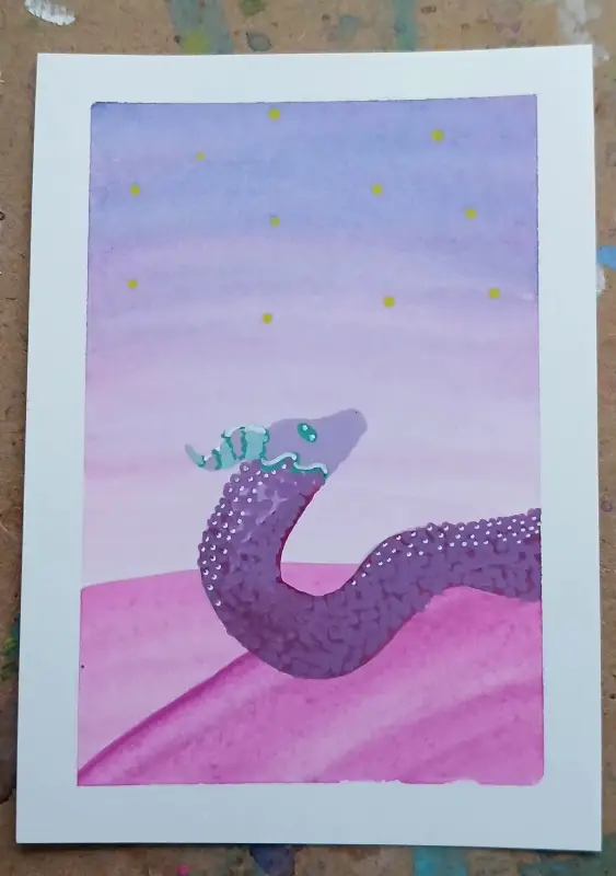 Serpent Series 2 aceo art card