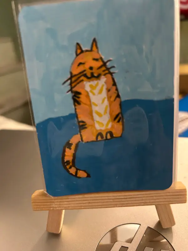 Whimsical Cat ACEO Cards – Original Miniature Art Collectibles aceo art card
