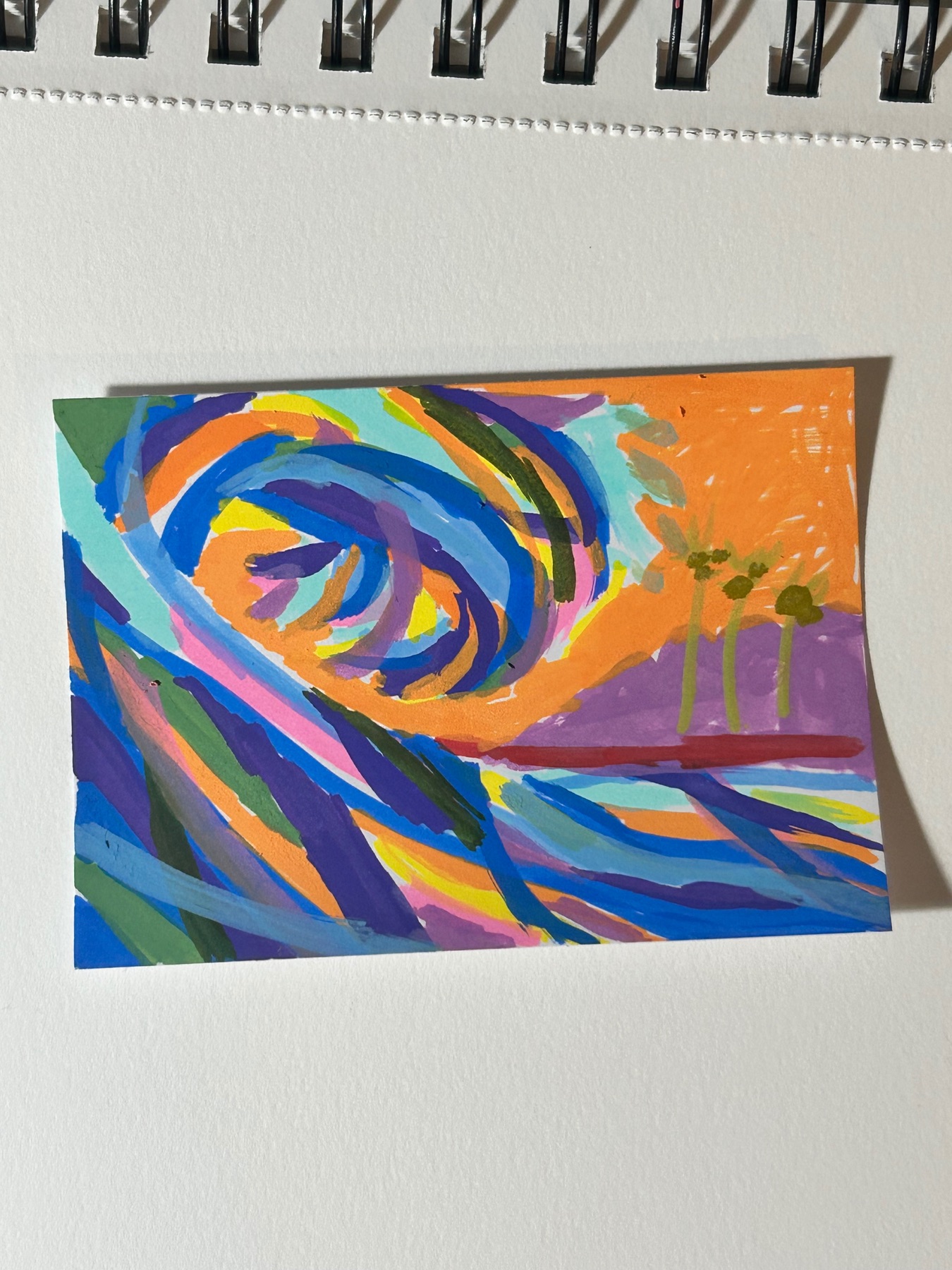Wave On aceo art card