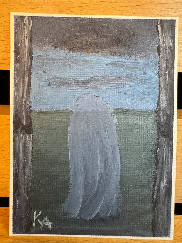 Broody Baby aceo art card