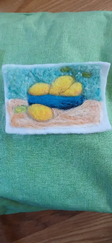 a bowl of lemons aceo art card